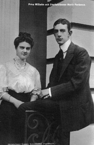 Maria Pavlovna med sin man Carl Wilhelm