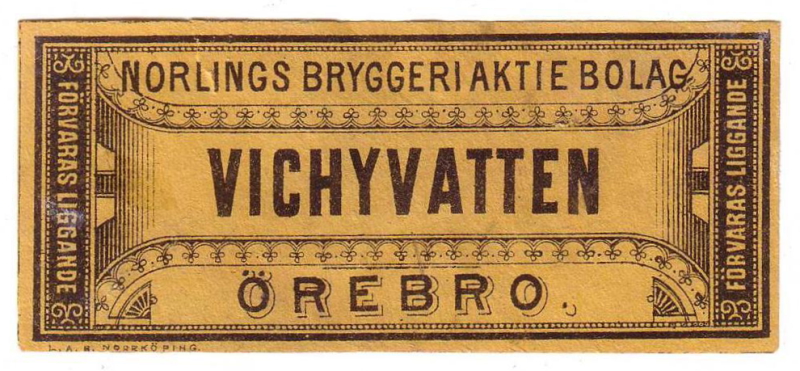 Örebro, Norlings Bryggeriaktiebolag, Vichyvatten