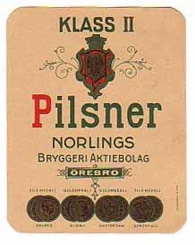 Örebro Bryggeri, Norlings Pilsner Klass II