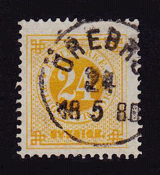 Örebro Frimärke 24/5 1888