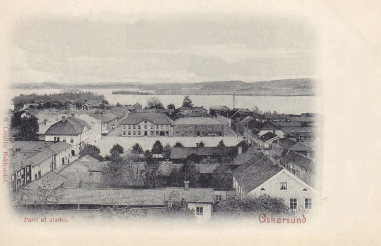 Parti af Staden, Askersund  1901
