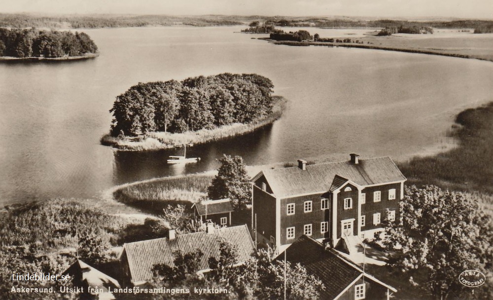 Askersund, Utsikt från Landsförsamlingens Kyrktorn