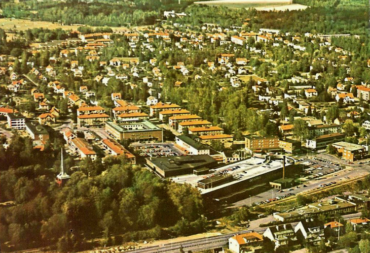 Karlskoga Industristad Flygfoto