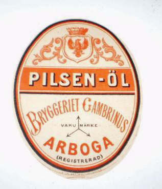 Arboga Bryggeri , Gambrinus Pilsen Öl