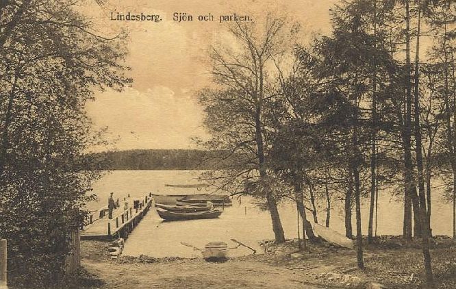 Lindesjön och Oscarsparken 1917