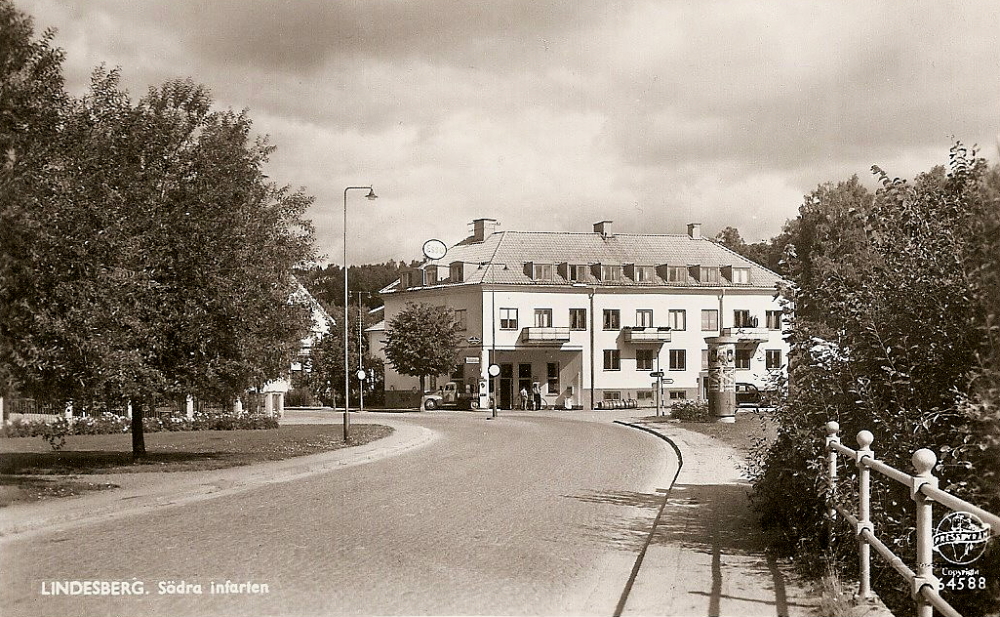Lindesberg, Södra infarten 1960