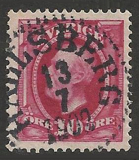 Hallsberg Frimärke 13/7 1902