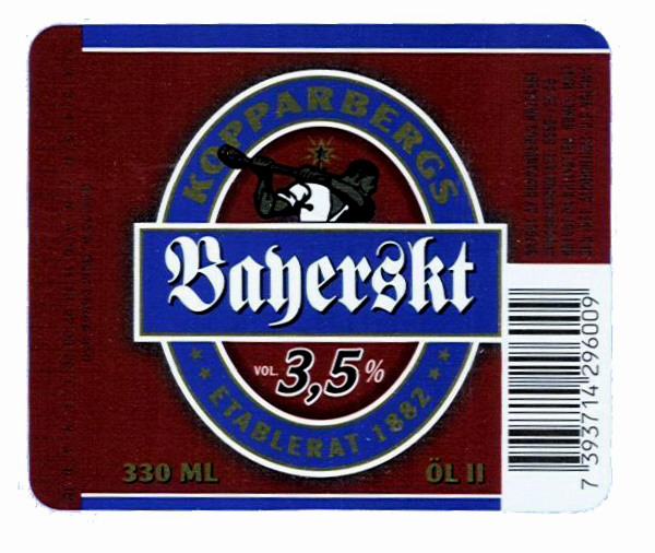 Kopparbergs Bryggeri Bayerskt öl Klass II