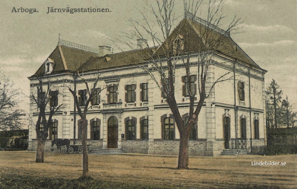 Arboga Järnvägsstationen 1916