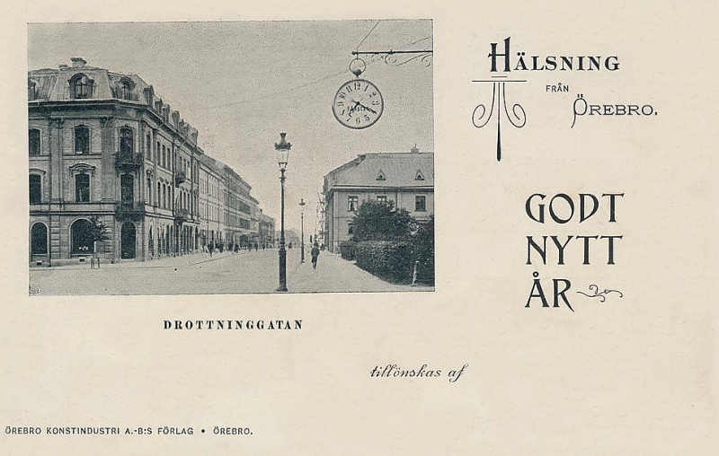 Hälsning från Örebro, Godt Nytt År 1906