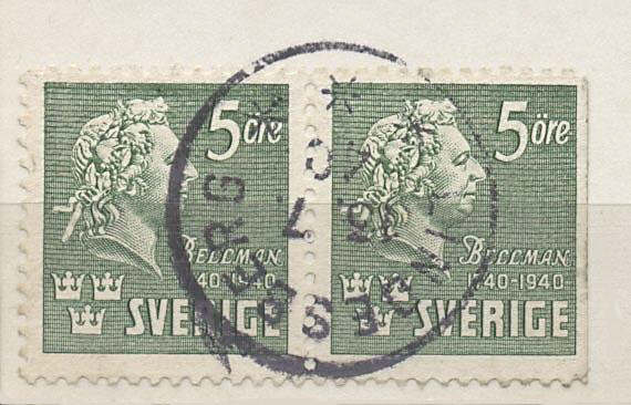 Lindesberg Frimärke 13/7 1940