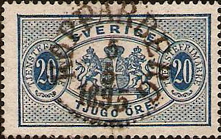 Kopparberg Frimärke 5/5 1895