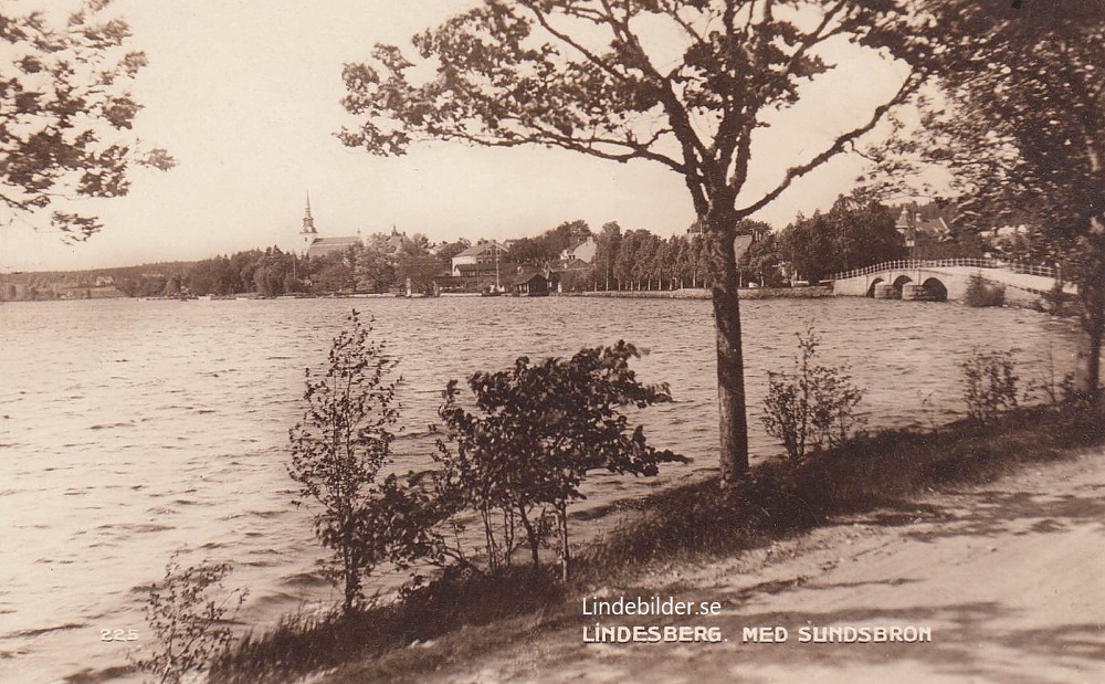 Lindesberg med Sundsbron 1932
