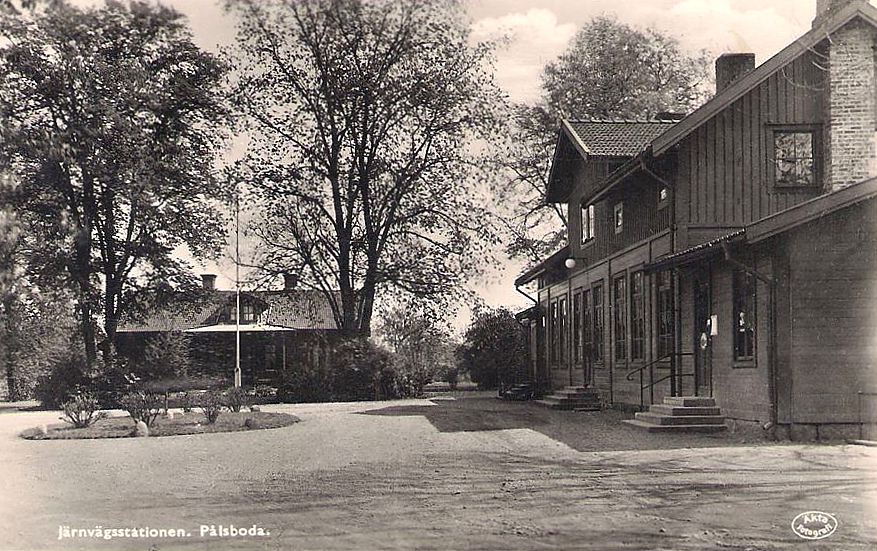 Pålsboda Järnvägsstationen 1950