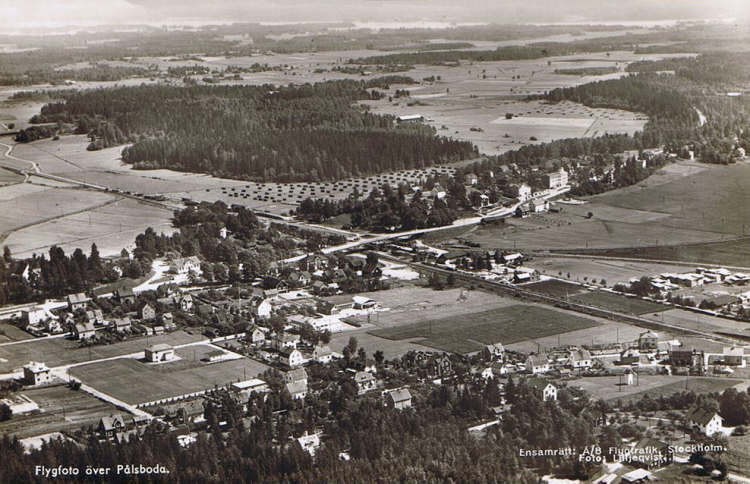 Flygfoto över Pålsboda