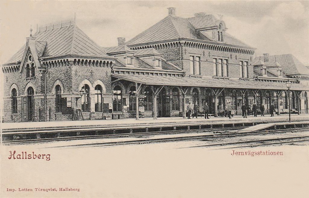 Hallsberg Järnvägsstationen 1901