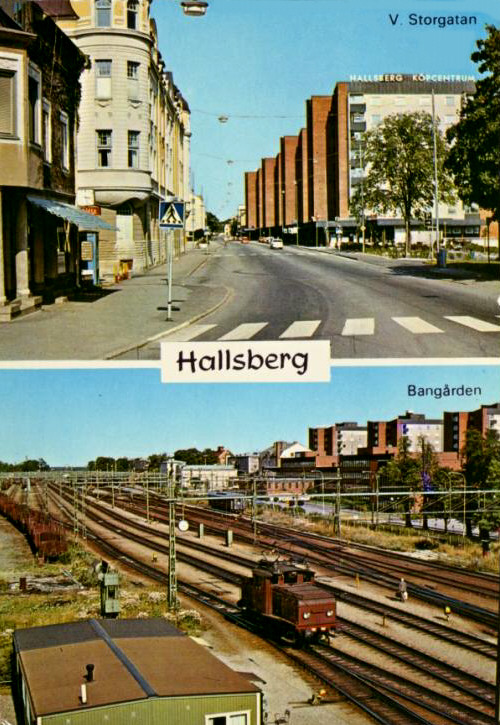 Hallsberg  Vykort 1977