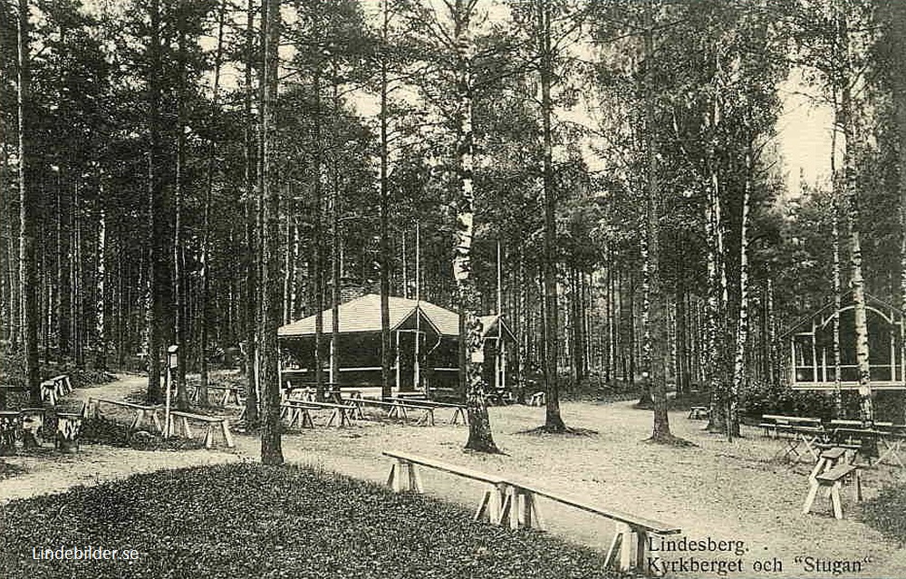 Lindesberg,  Kyrkberget och Stugan 1922