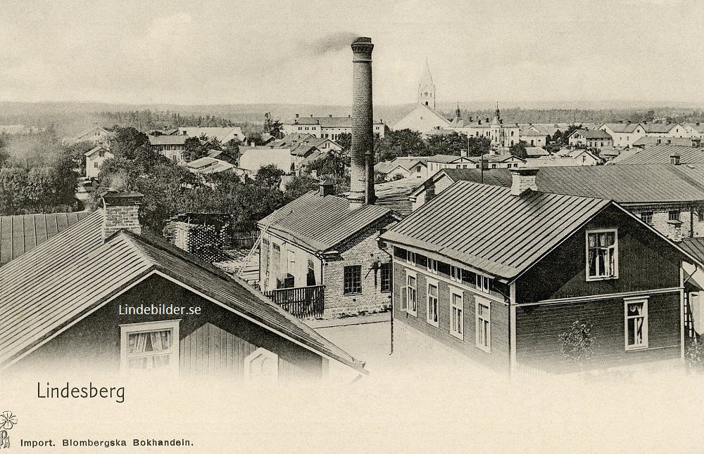 Lindesberg från Kyrkberget 1904