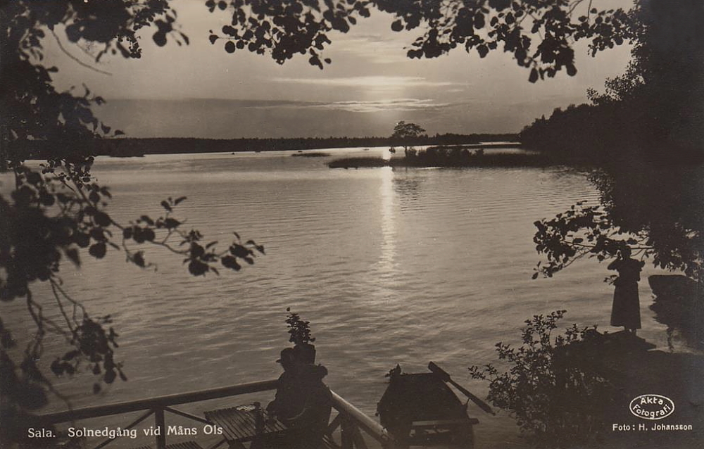 Sala, Solnedgång vid Måns Ols 1931