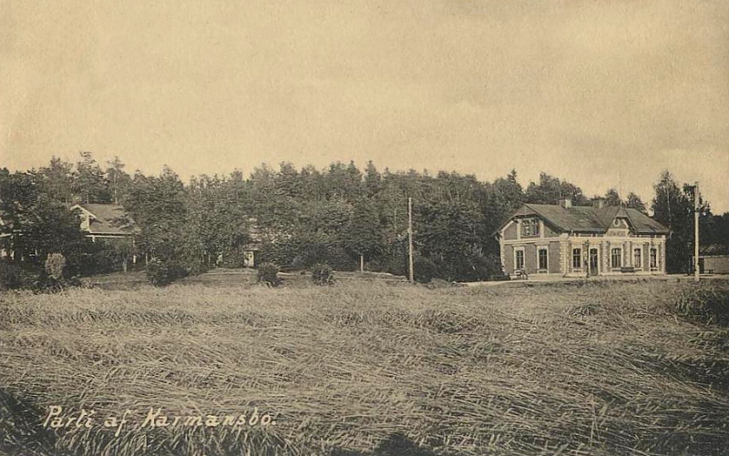 Skinnskatteberg, Parti af Karmansbo 1910
