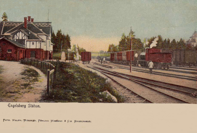 Fagersta, Engelbergs Järnvägsstation 1906