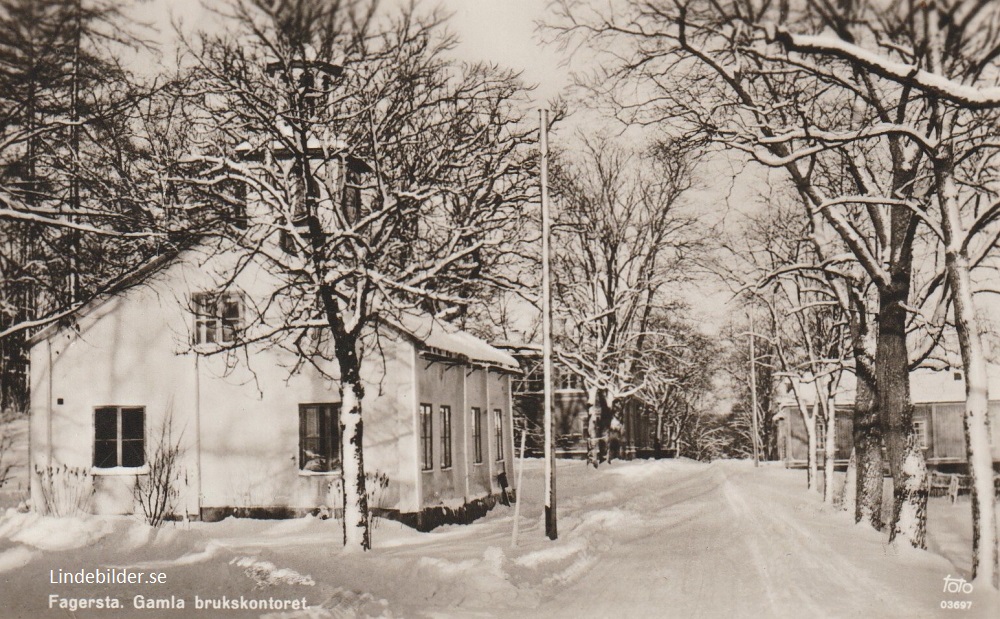 Fagersta. Gamla Brukskontoret 1955