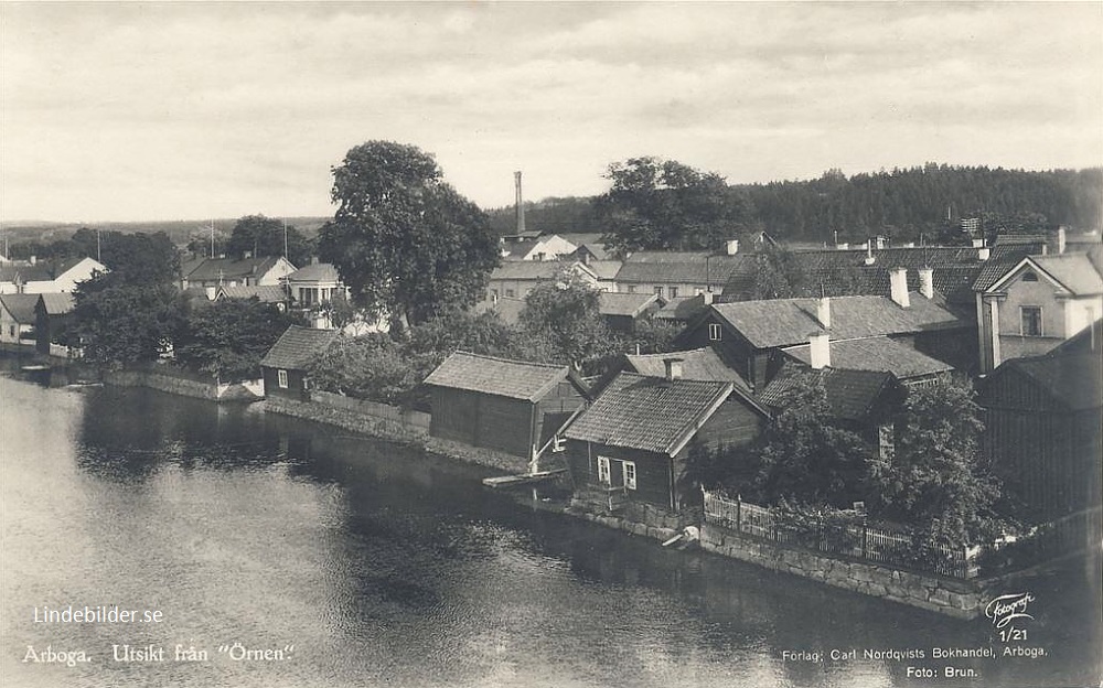 Arboga, Utsikt från Örnen 1924