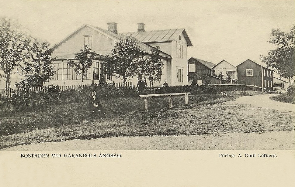 Degerfors, Bostaden vid Håkanbols Ångsåg 1904