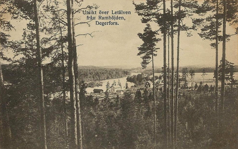 Degerfors, Utsikt över Letälven från Ramhöjden