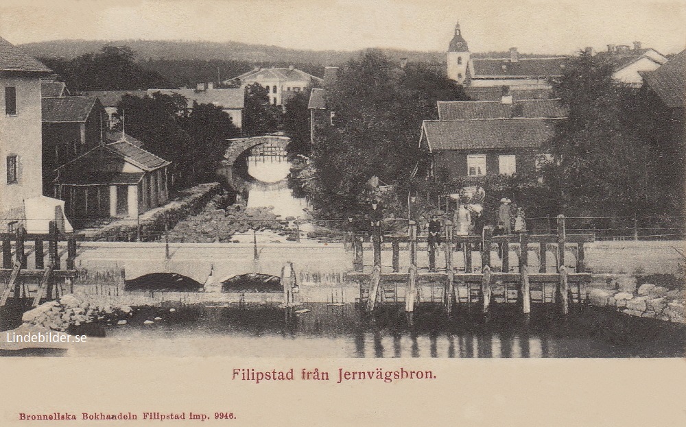 Filipstad, Från Jernvägsbron 1902
