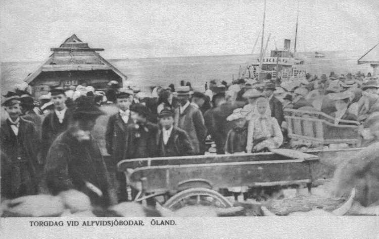 Öland, Torgdag vid Alfvidsjöbodar 1907