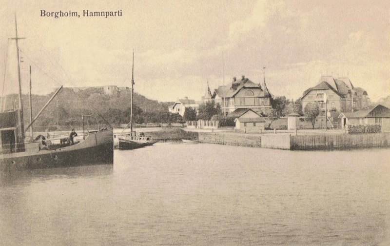 Öland, Borgholm Hamnparti 1923