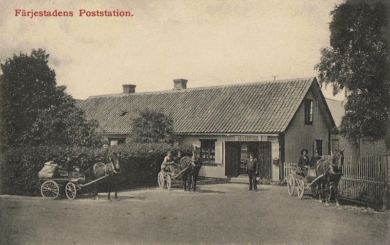 Öland, Färjestaden Poststation 1911