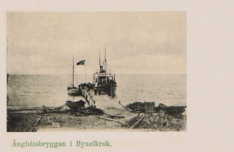 Ångbåtsbryggan i Byxelkrok
