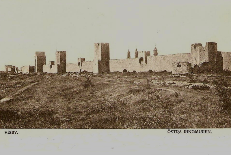 Gotland, Visby Östra Ringmuren 1908