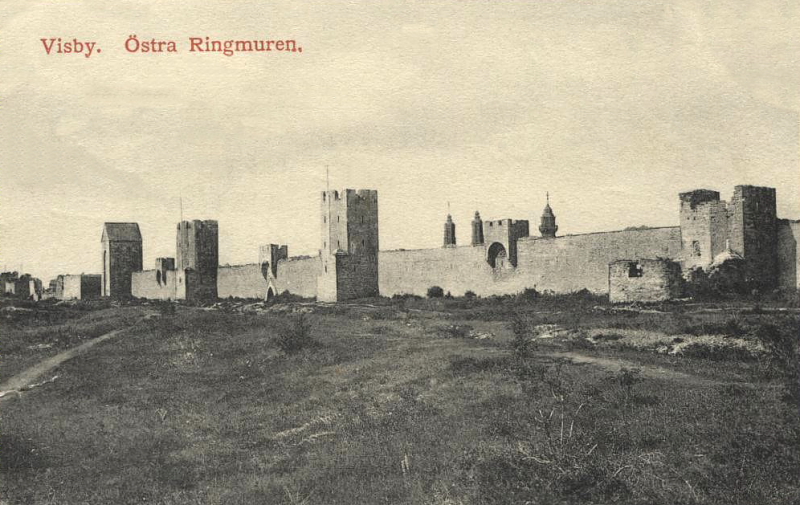 Gotland, Visby Östra Ringmuren 1917