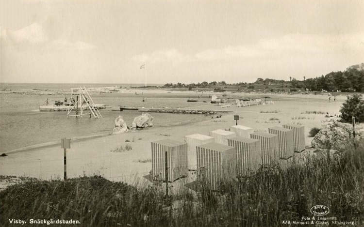 Gotland, Visby Snäckgärdsbaden 1940