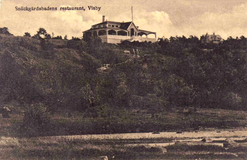 Gotland, Visby,  Snäckgärdsbaden Restaurant 1924