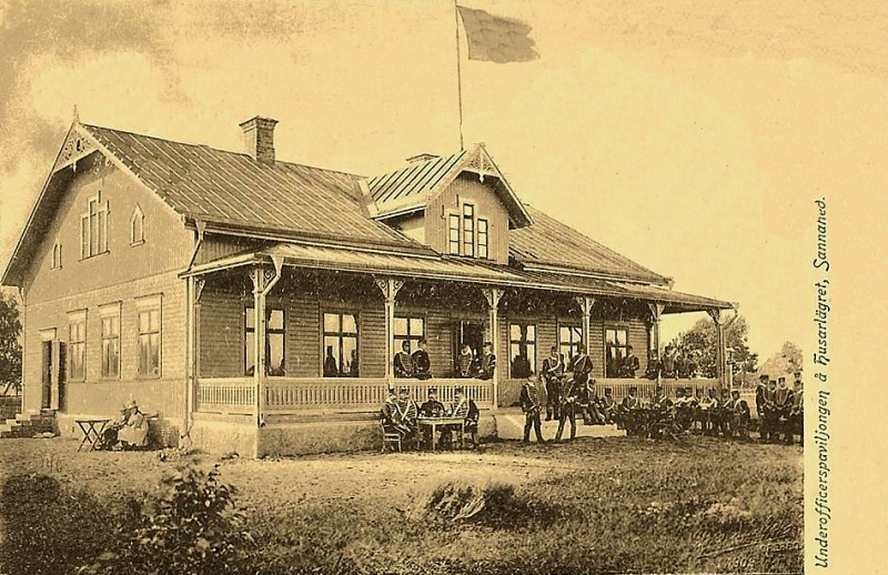 Kumla, Underofficerspaviljongen å Husarlägret, Sannahed 1902