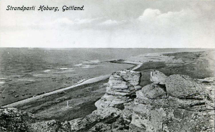 Gotland Hoburg Strandparti  1925
