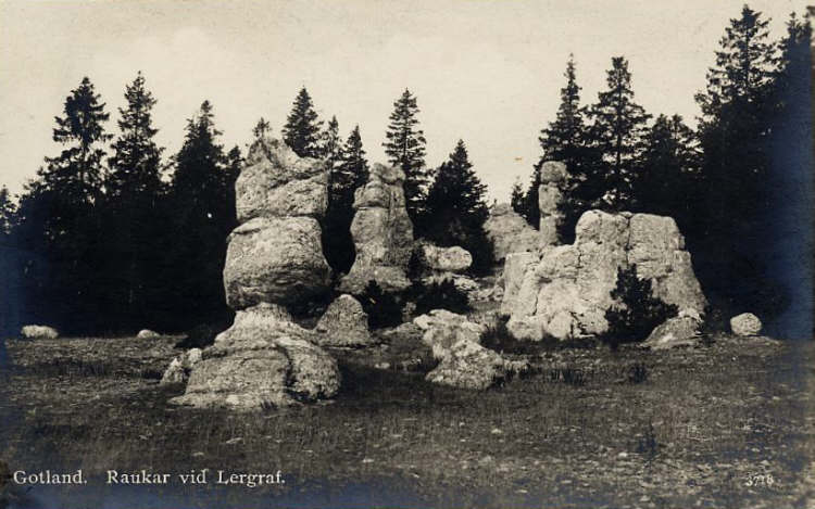 Gotland, Raukar vid Lergraf