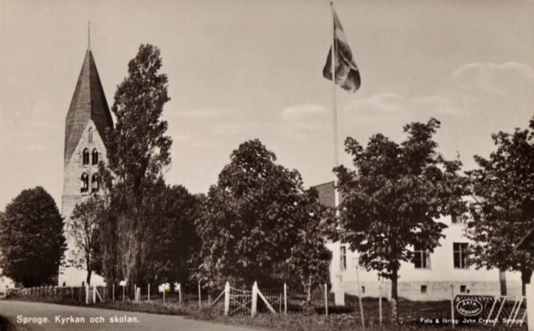 Gotland, Sproge Skolan och Kyrkan  1956