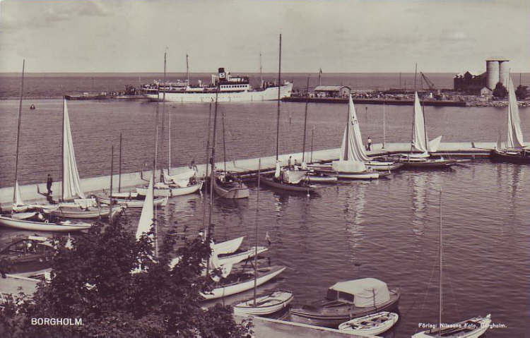 Öland, Borgholm Hamnen 1949