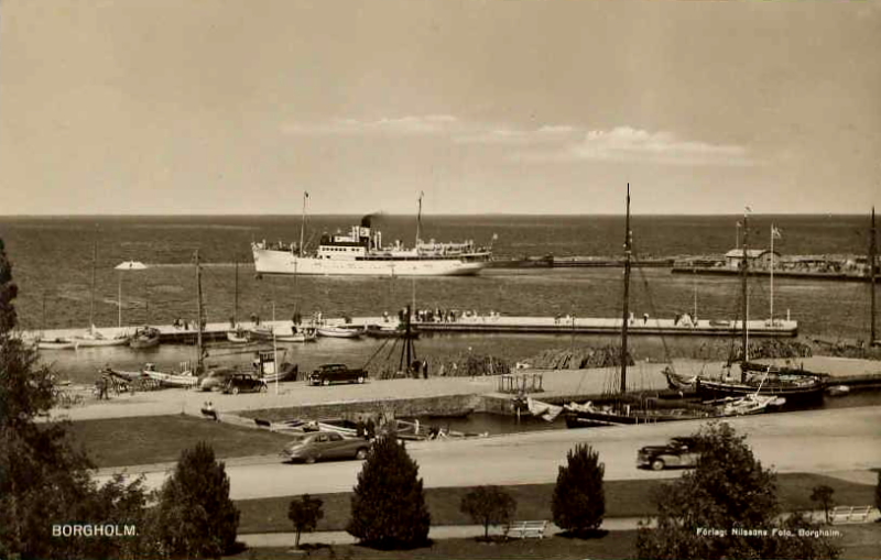 Öland, Borgholm Hamnen 1950