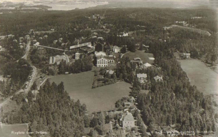Flygfoto över Stråssa 1933