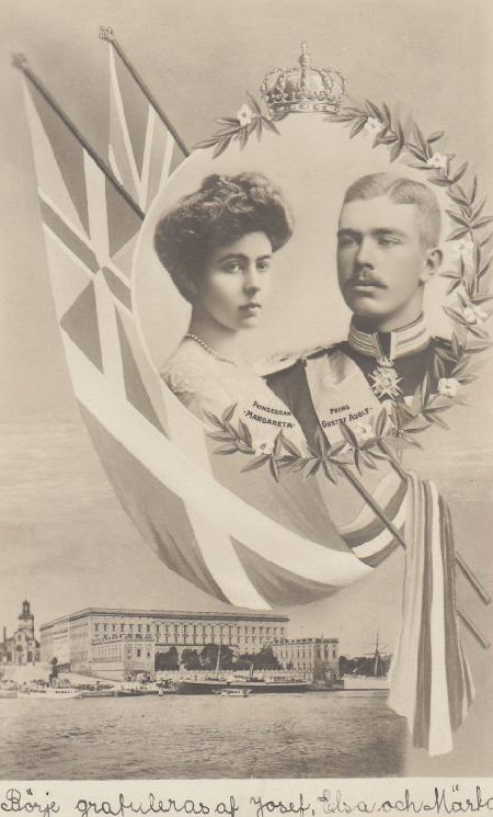 Gustaf Adolf med frun Margaret