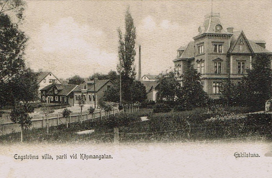 Eskilstuna, Engströms Villa, Parti vid Köpmangatan