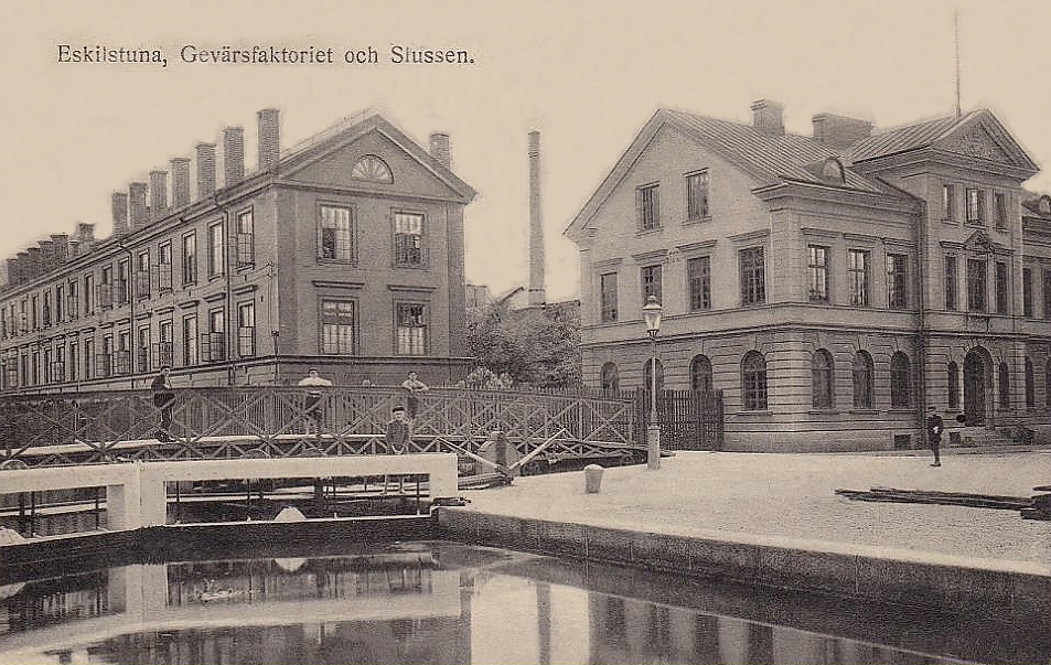 Eskilstuna, Gevärsfaktoriet och Slussen 1919