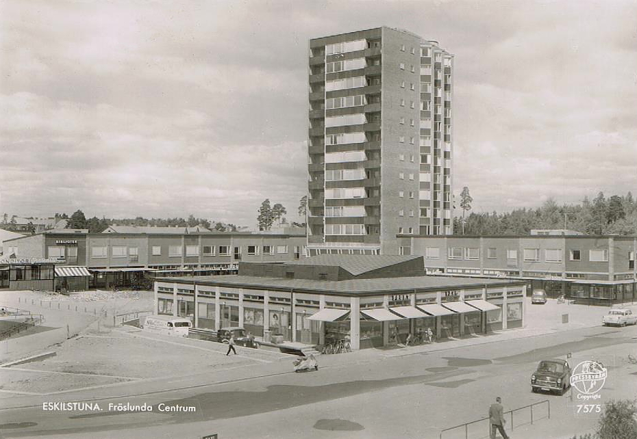 Eskilstuna,  Fröslunda Centrum 1960